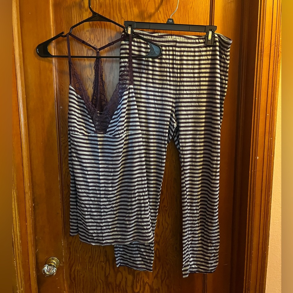 Adore Me Eggplant/Grey Lounge Wear, Size XL